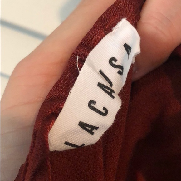 Lacausa Burgundy Silky Slip Maxi Dress - Picture 5 of 6